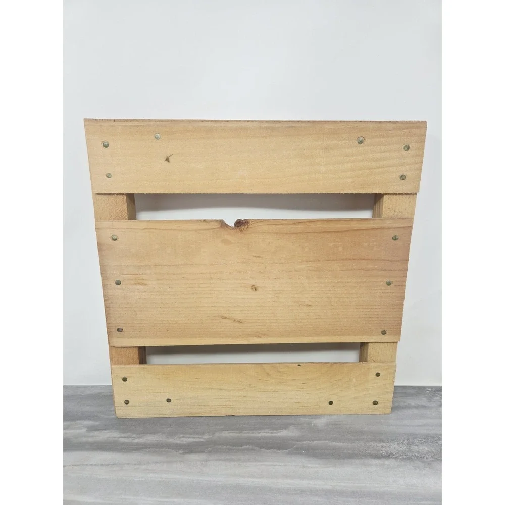 Vintage Wood Crate Wall Hang Napa Valley Box Company Decor 13×13